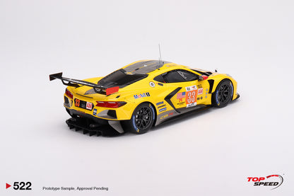 Topspeed 1:18 Chevrolet Corvette C8.R #33 Corvette Racing  2023 Le Mans 24 Hrs  LM GTE AM Class Winner