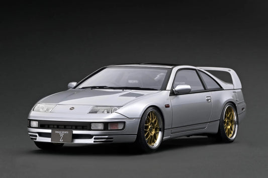 Ignition-Model Nissan Fairlady 300 ZX Z32 2by2 RHD Silver Metallic 1:18