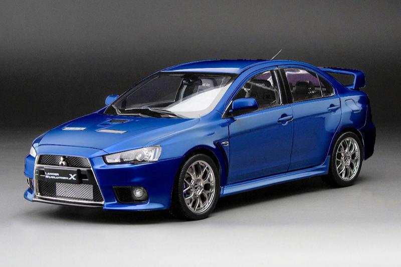 Sun-Star 2007 Mitsubishi Lancer Evolution X FQ400 Blue Metallic 1:18