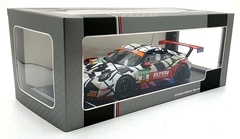 Ixo 2018 Porsche 911 991.2 GT3 R Iron Force No.69 ADAC GT Masters 2018 Slooten, Luhr 1:18