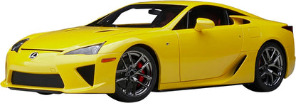 AUTOart 2012 Lexus LFA Pearl Yellow w/ Red and Black Interior 1:18