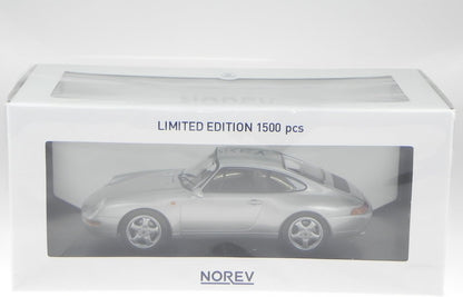 Norev 1993 Porsche 911 993 Carrera Silver Metallic 1:18 LIMITED