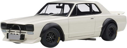 AUTOart 1972 Nissan Skyline GT-R (KPCG10) Racing White 1:18