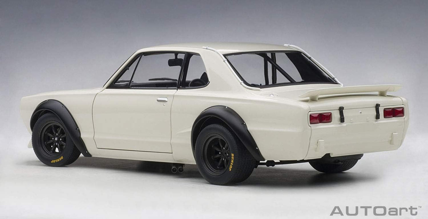 AUTOart 1972 Nissan Skyline GT-R (KPCG10) Racing White 1:18