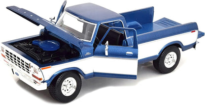 Maisto 1979 Ford F150 Pickup Truck Blue and White 1:18