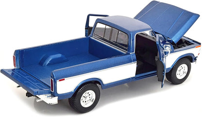 Maisto 1979 Ford F150 Pickup Truck Blue and White 1:18