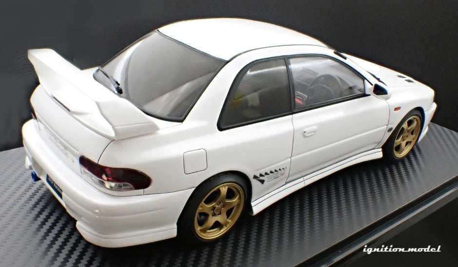 Ignition-Model Subaru Impreza WRX Type R STi Version V (GC8) White 1:18