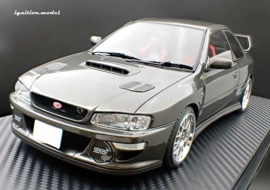 Ignition-Model Subaru Impreza WRX Type R STi Version V (GC8) Gun Metallic 1:18