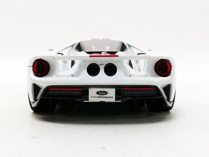 GT Spirit  2017 Ford GT White with Red Stripes 1:18 RESIN