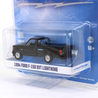 Greenlight 1994 Ford F-150 SVT Lightning w/ Tonneau Bed Cover Black 1:64