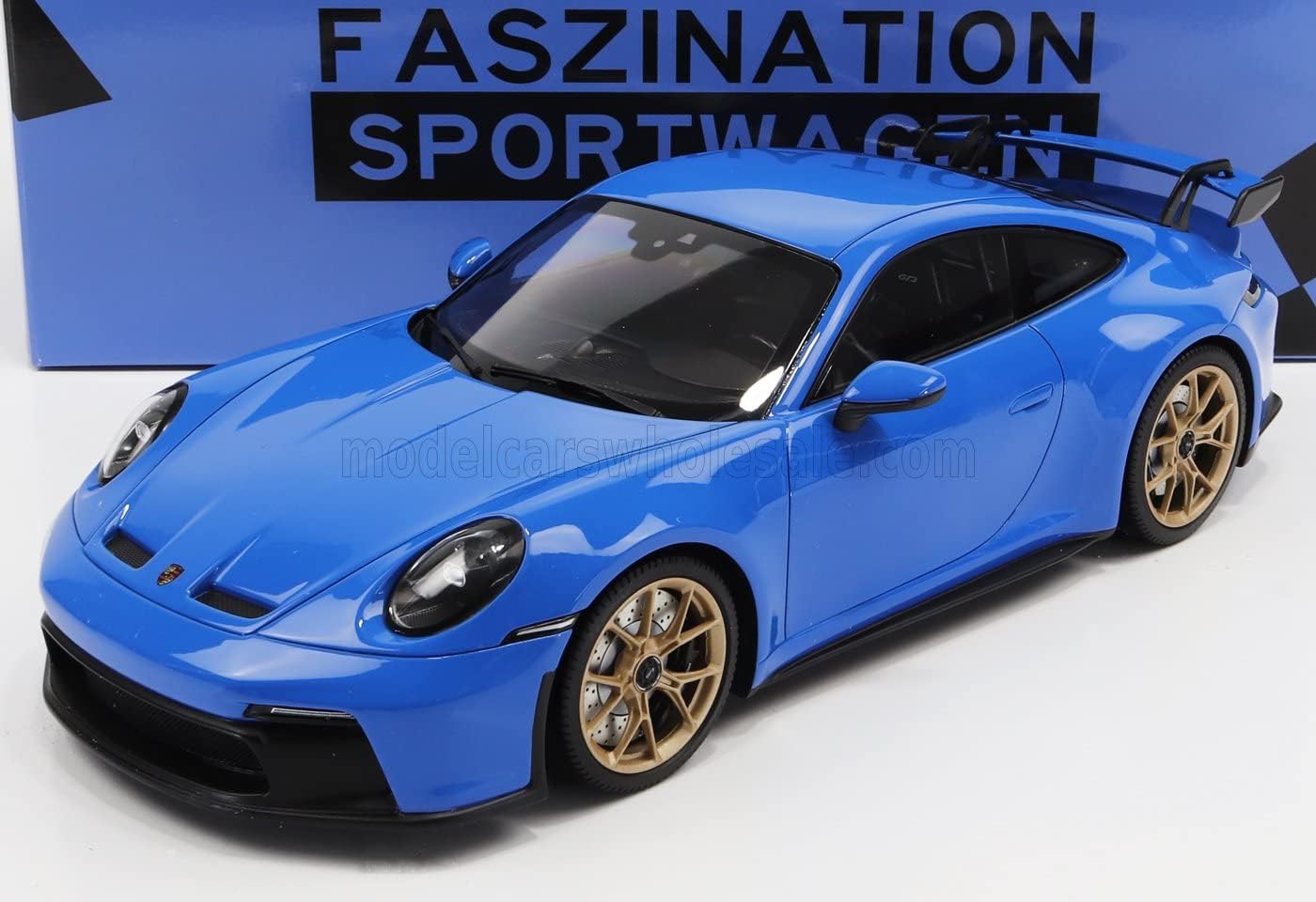 Minichamps 2022 Porsche 911 992 GT3 Touring Shark Blue w/ Gold Wheels 1:18 LIMITED, SEALED