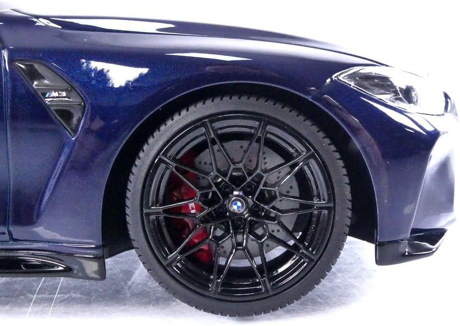 Minichamps 2020 BMW M3 Competition (G80) w/ Carbon Roof Tansanitblau Deep Blue Metallic 1:18 SEALED, LIMITED