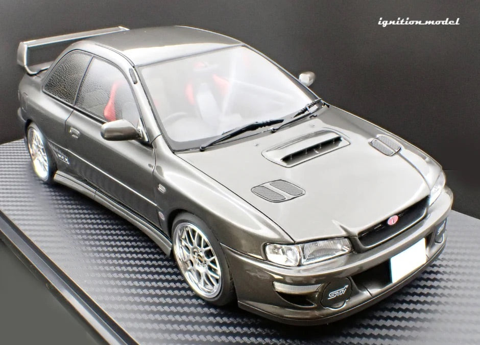 Ignition-Model Subaru Impreza WRX Type R STi Version V (GC8) Gun Metallic 1:18