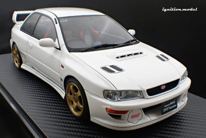 Ignition-Model Subaru Impreza WRX Type R STi Version V (GC8) White 1:18