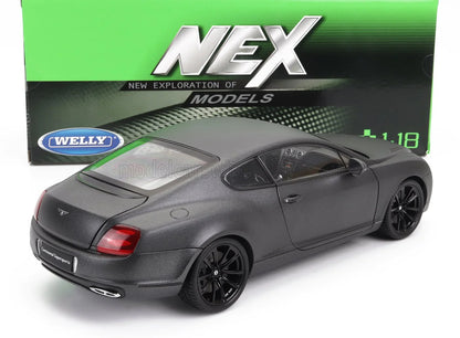 Welly 2009 Bentley Continental Supersport Matte Grey Metallic 1:18