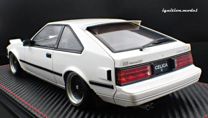 Ignition-Model Toyota Celica Supra Mk2 XX 2800 GT (A60) w/ SSR Mesh Wheels, White 1:18