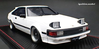 Ignition-Model Toyota Celica Supra Mk2 XX 2800 GT (A60) w/ SSR Mesh Wheels, White 1:18