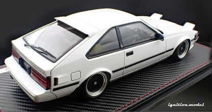 Ignition-Model Toyota Celica Supra Mk2 XX 2800 GT (A60) w/ SSR Mesh Wheels, White 1:18