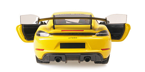 Minichamps 2024 Porsche 718 Cayman GT4 RS w/ Weissach Package Racing Yellow 1:18