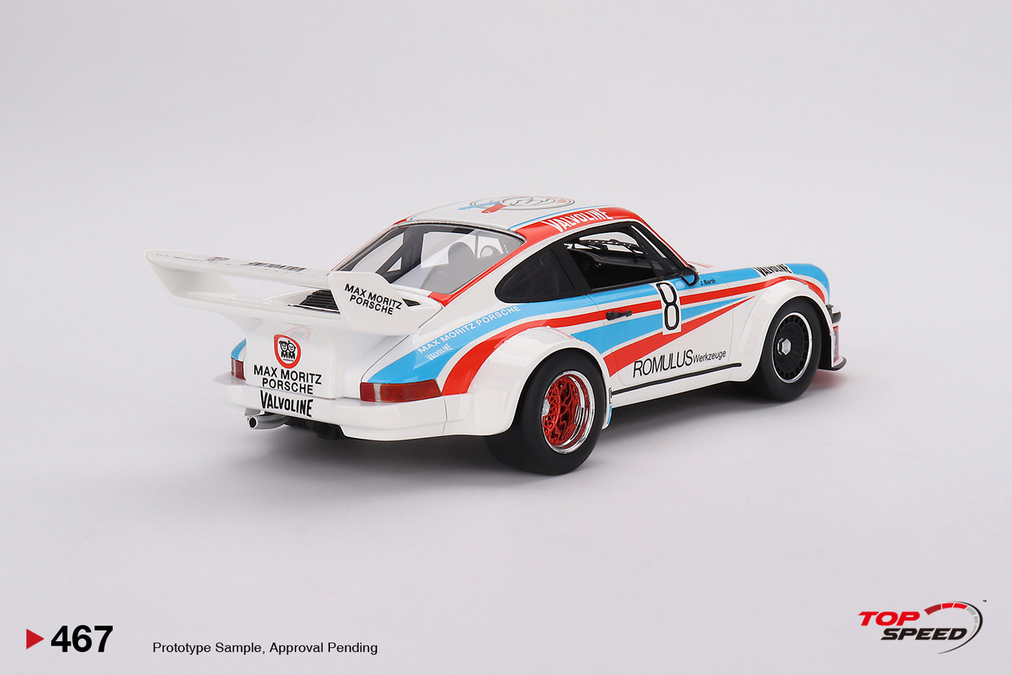 Topspeed 1:18 Porsche 934/5 #8  Max Moritz Team 1977 NŸrburgring 1000 Kilometres