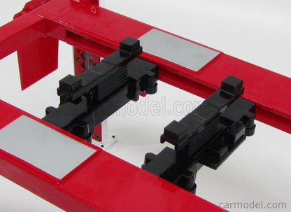 Greenlight - Accessories - Auto Garage Set - Four Post Lift Red/White 1:18