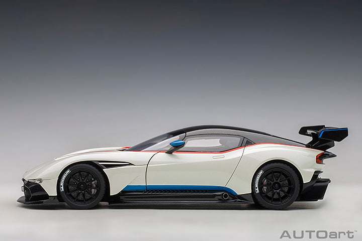 AUTOart 2019 Aston Martin Vulcan Stratus White w/ Blue & Red Stripes 1:18