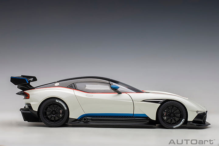 AUTOart 2019 Aston Martin Vulcan Stratus White w/ Blue & Red Stripes 1:18