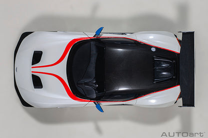 AUTOart 2019 Aston Martin Vulcan Stratus White w/ Blue & Red Stripes 1:18