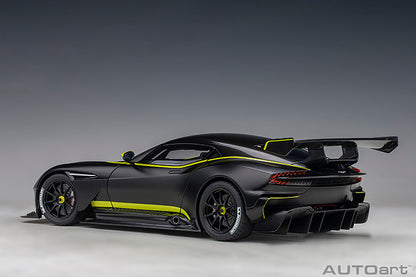 AUTOart 2019 Aston Martin Vulcan Matte Black w/ Lime Green Stripes 1:18