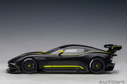 AUTOart 2019 Aston Martin Vulcan Matte Black w/ Lime Green Stripes 1:18