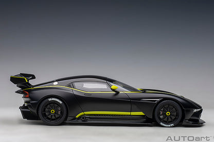 AUTOart 2019 Aston Martin Vulcan Matte Black w/ Lime Green Stripes 1:18