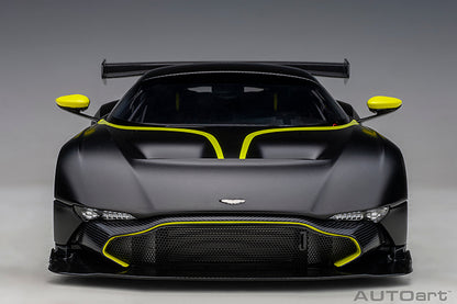 AUTOart 2019 Aston Martin Vulcan Matte Black w/ Lime Green Stripes 1:18