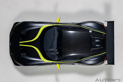 AUTOart 2019 Aston Martin Vulcan Matte Black w/ Lime Green Stripes 1:18