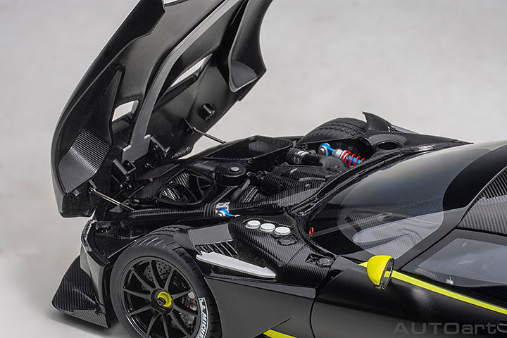 AUTOart 2019 Aston Martin Vulcan Matte Black w/ Lime Green Stripes 1:18