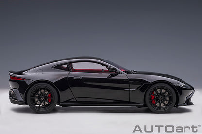 AUTOart 2019 Aston Martin Vantage Jet Black w/ Carbon Roof 1:18