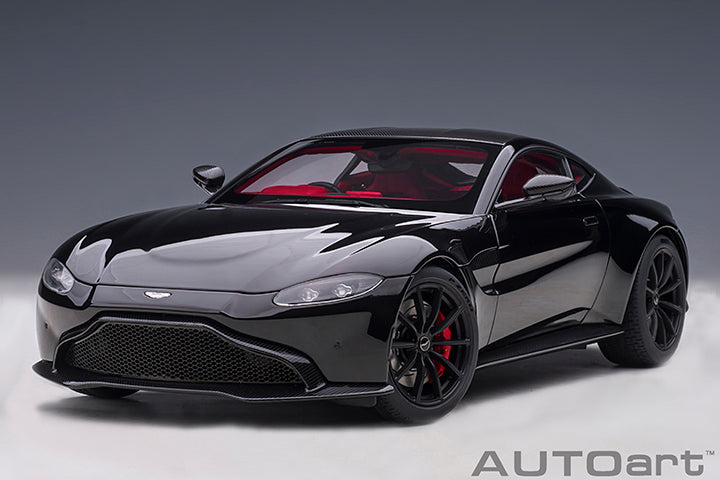 AUTOart 2019 Aston Martin Vantage Jet Black w/ Carbon Roof 1:18