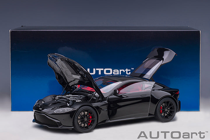 AUTOart 2019 Aston Martin Vantage Jet Black w/ Carbon Roof 1:18