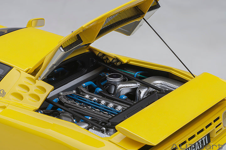 AUTOart Bugatti EB110 SS Giallo Bugatti (Yellow) 1:18