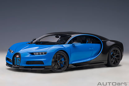 AUTOart 2019 Bugatti Chiron Sport French Racing Blue & Carbon Fiber 1:18