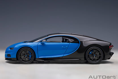 AUTOart 2019 Bugatti Chiron Sport French Racing Blue & Carbon Fiber 1:18