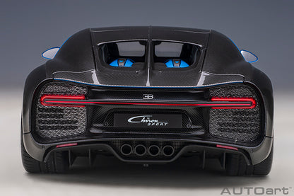 AUTOart 2019 Bugatti Chiron Sport French Racing Blue & Carbon Fiber 1:18