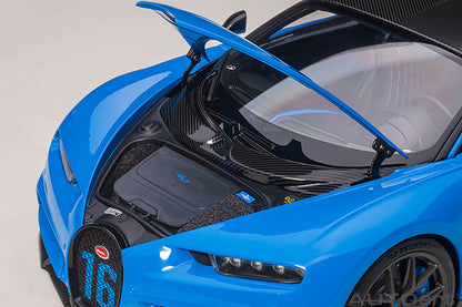 AUTOart 2019 Bugatti Chiron Sport French Racing Blue & Carbon Fiber 1:18