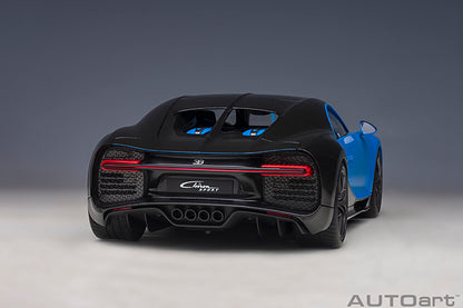 AUTOart 2019 Bugatti Chiron Sport French Racing Blue & Carbon Fiber 1:18