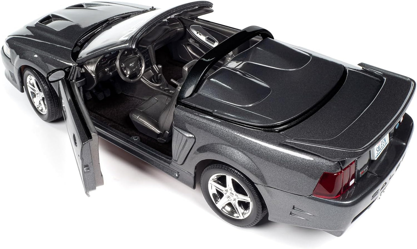 Autoworld American Muscle 2003 Ford Mustang Saleen S281 SC Speedster Dark Shadow Grey 1:18