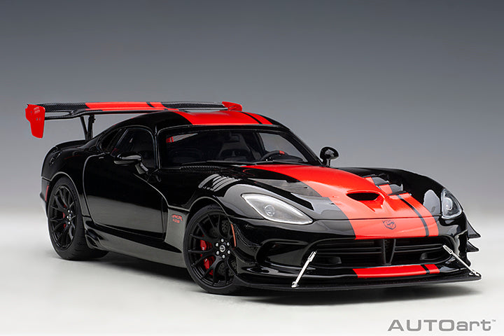 AUTOart 2017 Dodge Viper GTS-R Commemorative Edition ACR Black w/ Red Stripes 1:18