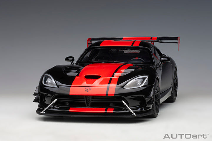 AUTOart 2017 Dodge Viper GTS-R Commemorative Edition ACR Black w/ Red Stripes 1:18