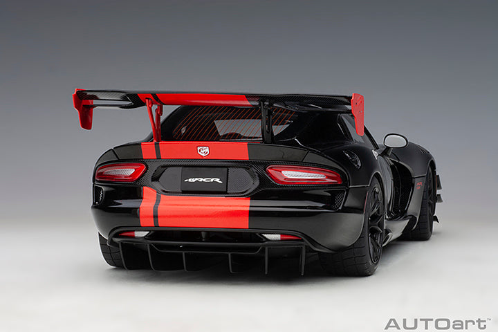 AUTOart 2017 Dodge Viper GTS-R Commemorative Edition ACR Black w/ Red Stripes 1:18