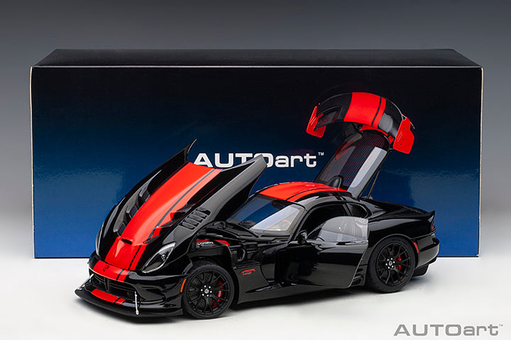 AUTOart 2017 Dodge Viper GTS-R Commemorative Edition ACR Black w/ Red Stripes 1:18