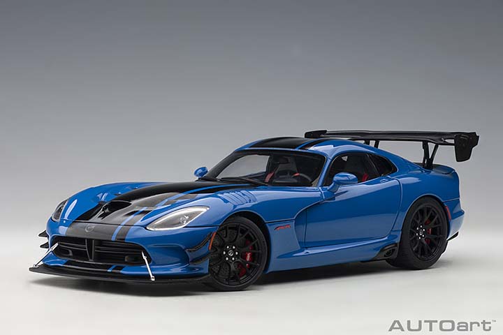 AUTOart 2017 Dodge Viper GTS-R Commemorative Edition ACR Competition Blue w/ Black Stripes 1:18