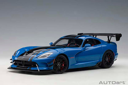 AUTOart 2017 Dodge Viper GTS-R Commemorative Edition ACR Competition Blue w/ Black Stripes 1:18